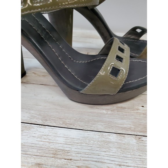 Theory Platform Heels Olive Size 37.5 - Picture 7 of 12
